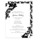 Black Damask Invitations Image 1 of 11